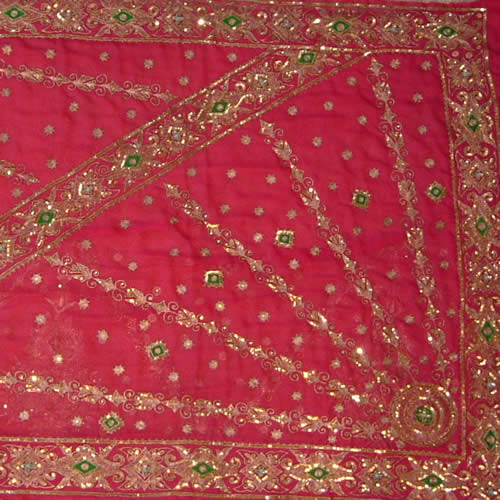 HAND EMBROIDERY FROM SADALAS: Kantha Work: Embroidered saree